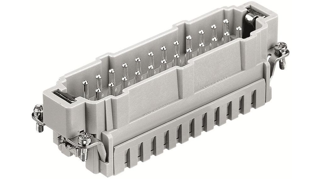 Tålig kontaktinsats, Anslutningsdon, 24B, Klämplint, Positioner - 24